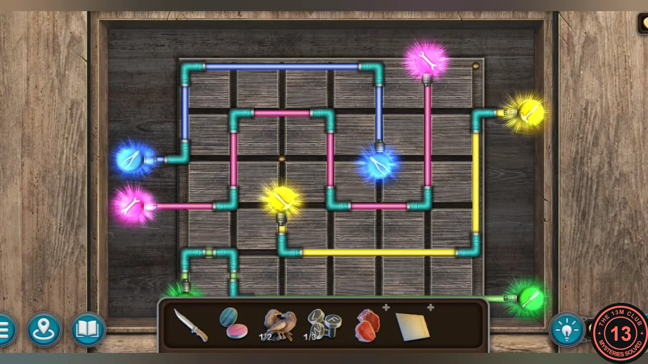 Solved wiring cupboard with all four pairs of bulbs lit and the blue, pink and yellow wires visible
