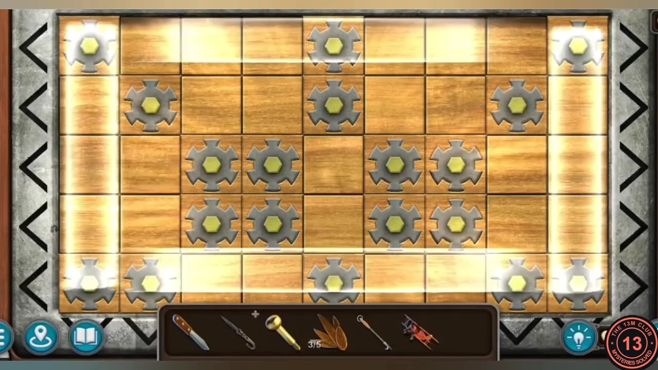 Cog grid with all sockets filled