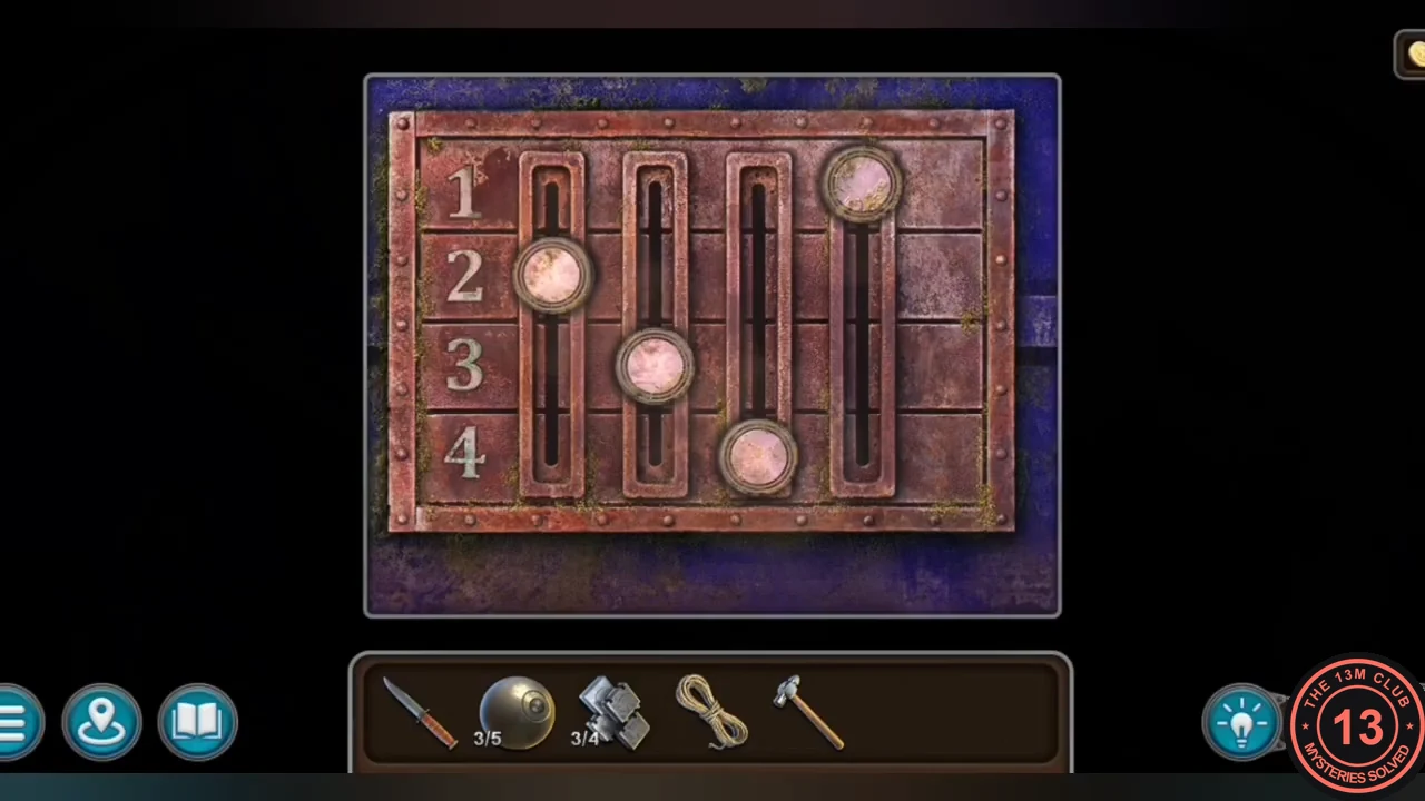 Solved slider lock with the sliders at 2, 3, 4 and 1 from left to right