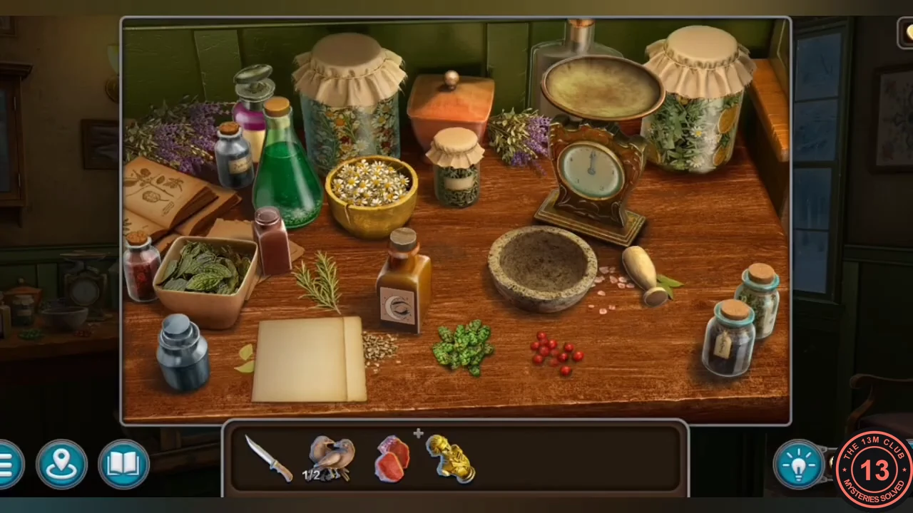 Pharmacy table with scale, mortar and pestle, herbs, tinctures and a glass jar for mixing the sleep aid