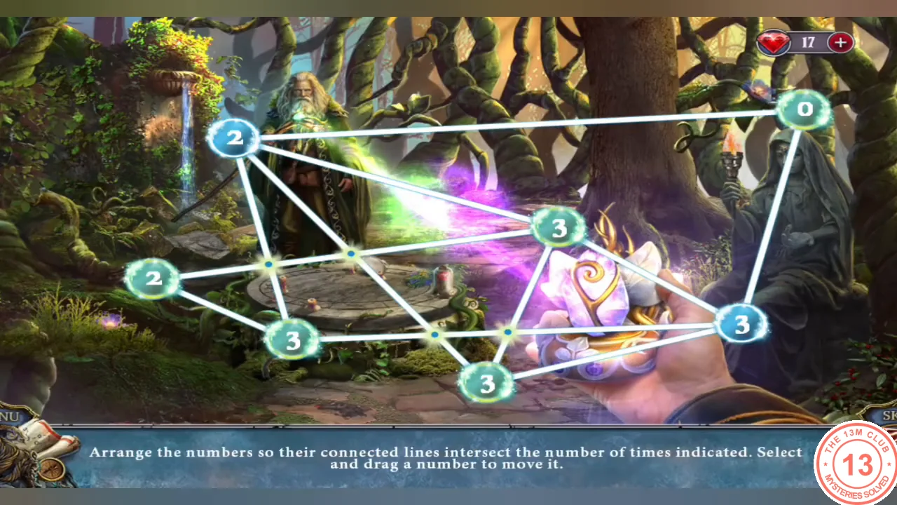The network rearranged so each node's lines cross as many times as its number