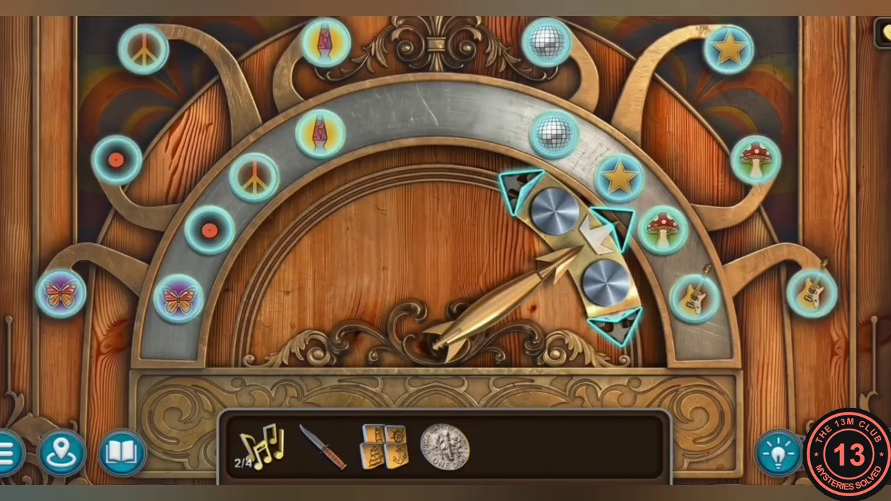 Solved token arc with every token glowing blue beside its matching outer symbol