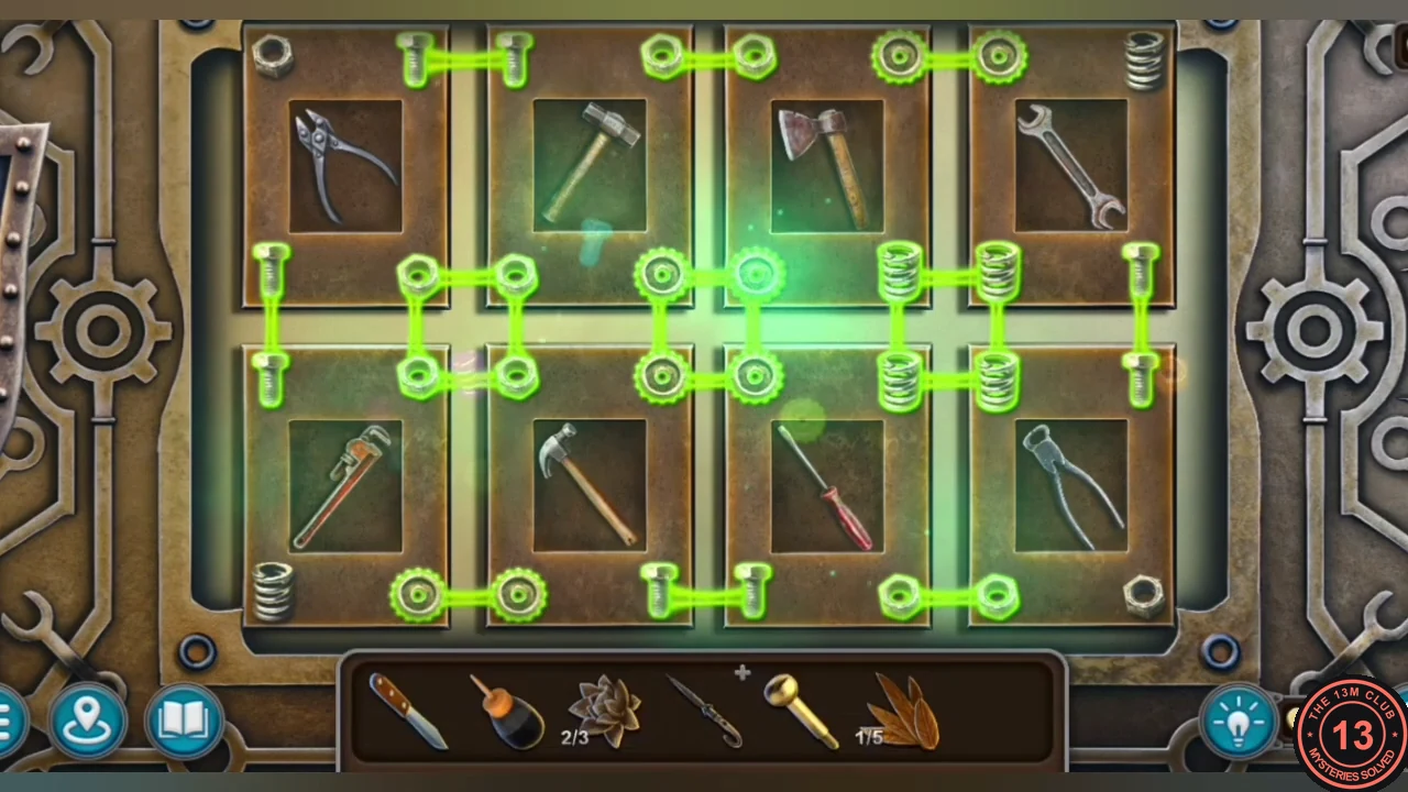 Toolbox lock with every connector glowing green